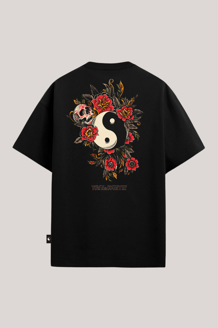 CAMISETA OVERSIZED FEM SKULL HARMONY TOWN & COUNTRY