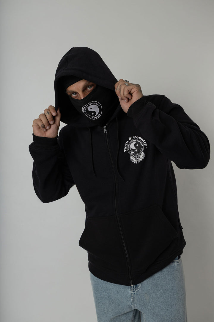 BLUSA MOLETOM COM ZIPER E CAPUZ TOWN & COUNTRY BALACLAVA