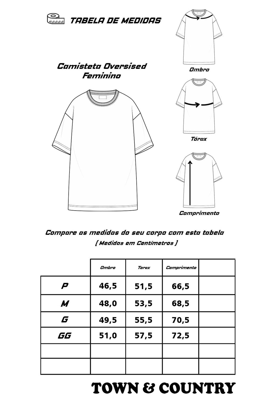 CAMISETA OVERSIZED FEM SKULL HARMONY TOWN & COUNTRY