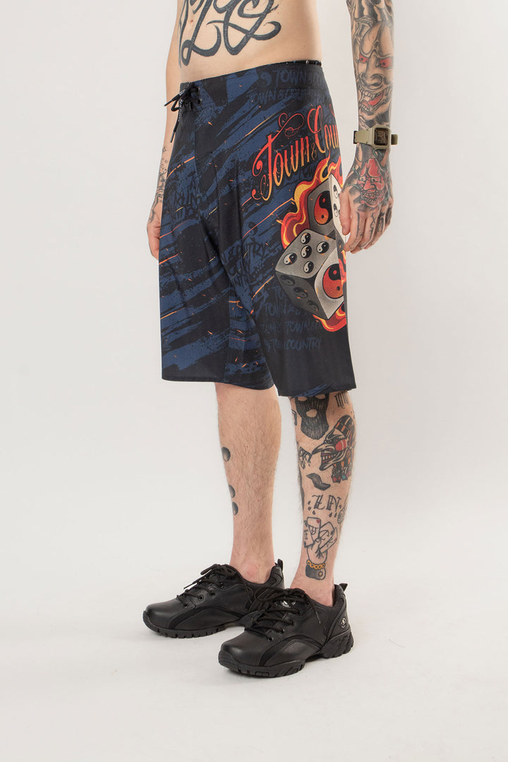 BERMUDA AGUA SUBLIMADA DICE ON FIRE TOWN & COUNTRY