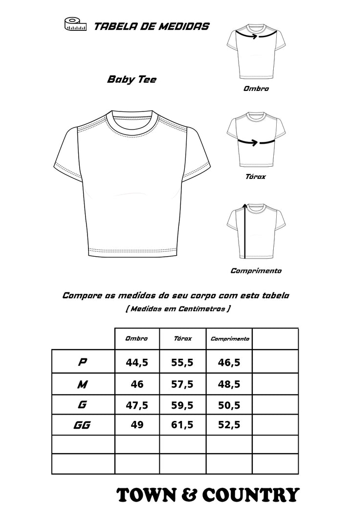 BABY TEE FEMININA SMILE TOWN & COUNTRY