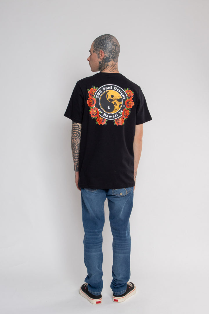 CAMISETA CLASSIC SKULL AND ROSES TOWN & COUNTRY