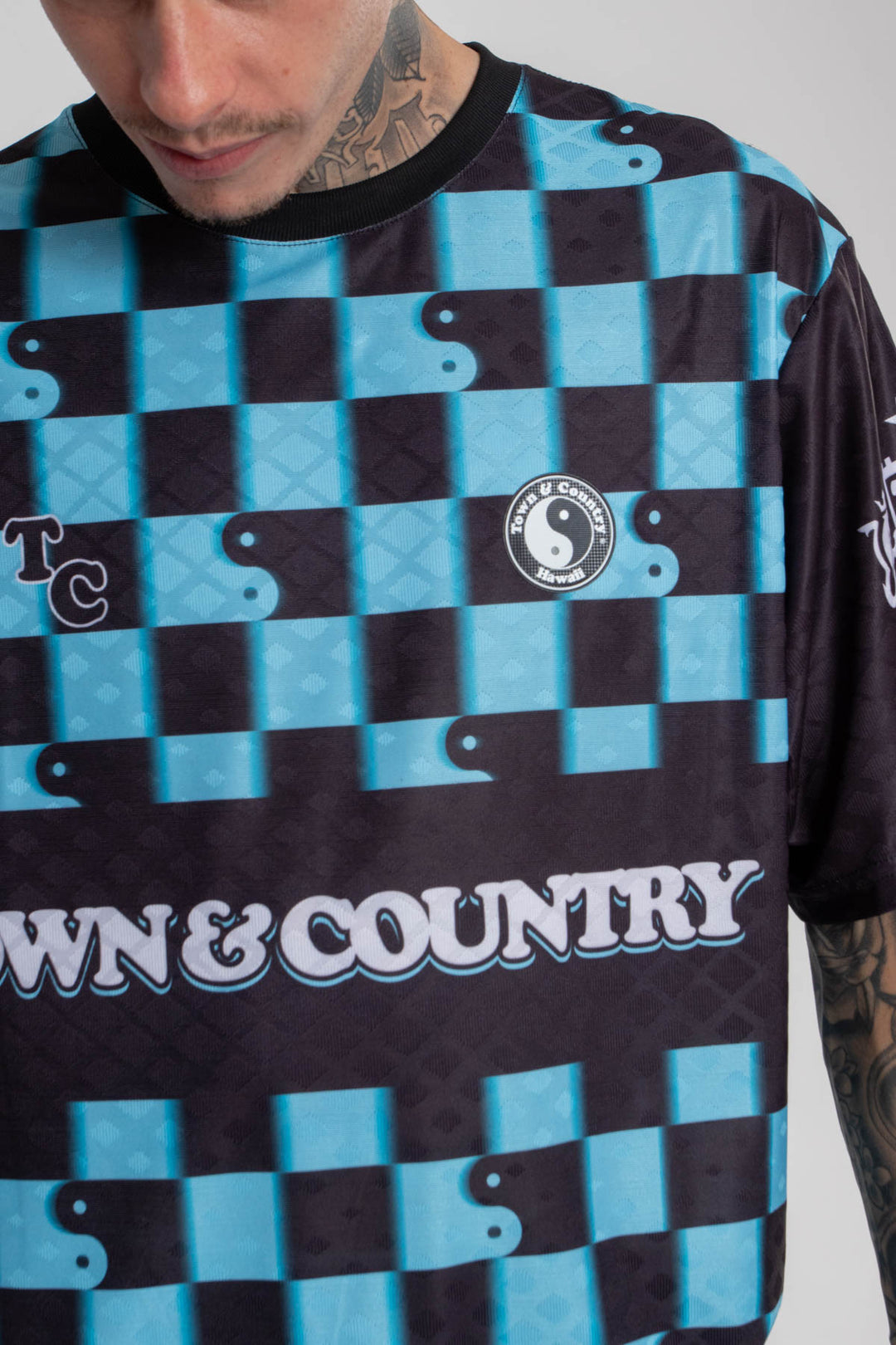 CAMISETA CLASSIC SUBLIMADA SQUARE QUADRICULADO TOWN & COUNTRY