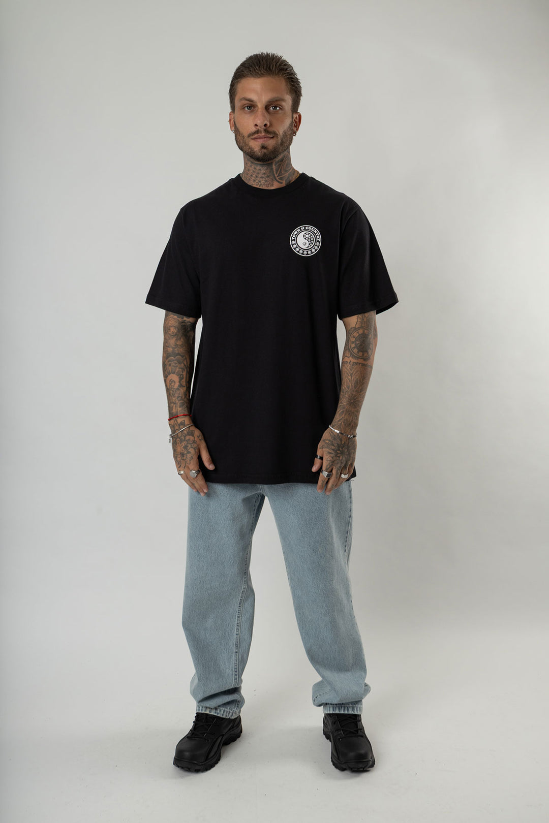 CAMISETA OVERSIZED MASCULINA TOWN & COUNTRY RING OF STARS