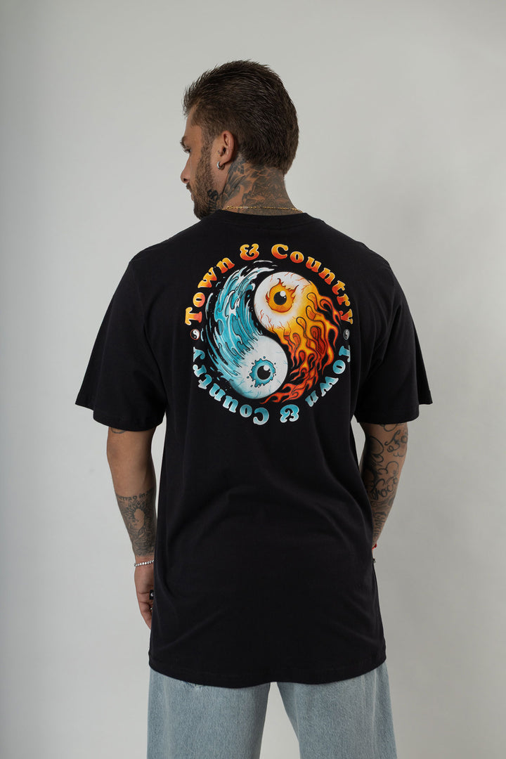 CAMISETA OVERSIZED MASCULINA TOWN & COUNTRY ELEMENTS