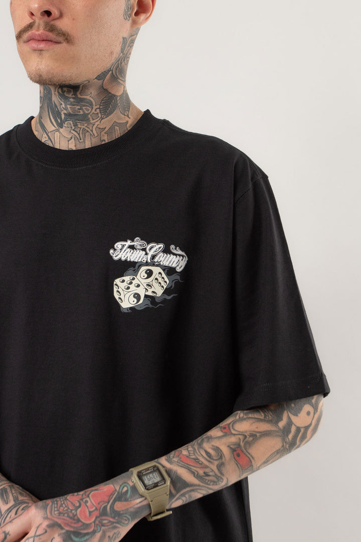 CAMISETA SKATE DICE ON FIRE TOWN & COUNTRY