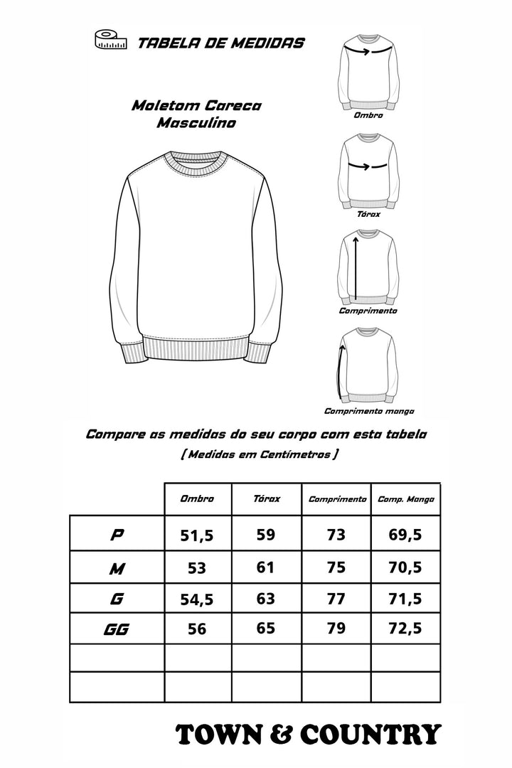 BLUSA MOLETOM CARECA TOWN & COUNTRY CHESSBOARD