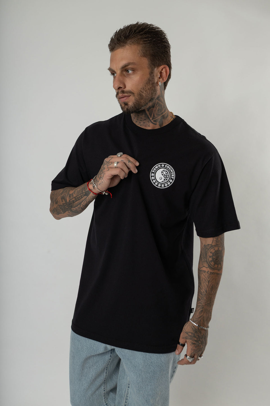CAMISETA OVERSIZED MASCULINA TOWN & COUNTRY RING OF STARS