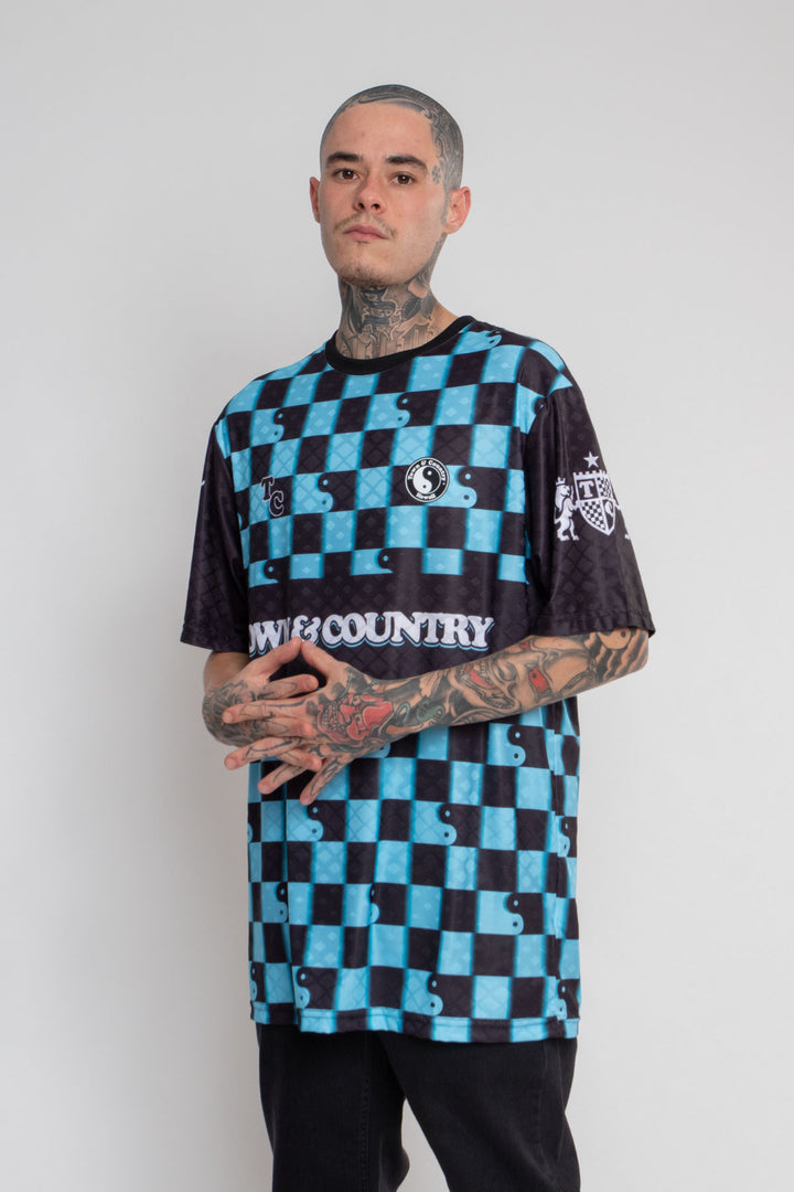 CAMISETA CLASSIC SUBLIMADA SQUARE QUADRICULADO TOWN & COUNTRY