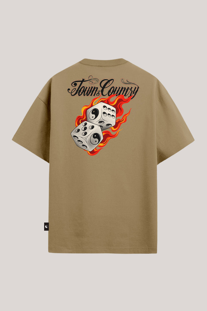 CAMISETA SKATE DICE ON FIRE TOWN & COUNTRY
