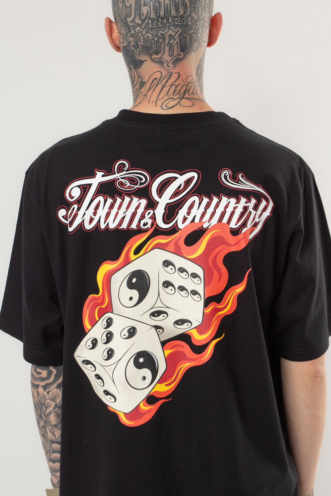 CAMISETA SKATE DICE ON FIRE TOWN & COUNTRY